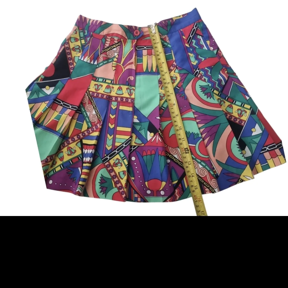 Head Multicolor Geometric Mini Skirt - Picture 6 of 7